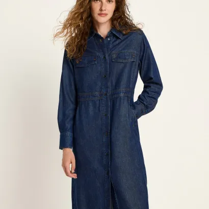 lanius 225 14480 00 596 dark blue denim 34 jeans kleid 02x crop center lanius 225 14480 00 596 dark blue denim 34 jeans kleid 02x crop center